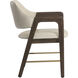 Milton Smoke Acacia / Bravo Cream Dining Armchair